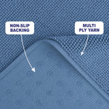 American Soft Linen 100% Cotton Bath Mat Rugs, 20x34 inches with Silicone Backing, Soft Absorbent Grip-Enhanced Bath Mats for Bathroom - 35 Set Case Pack
