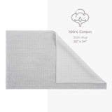 American Soft Linen 100% Cotton Bath Mat Rugs, 20x34 inches with Silicone Backing, Soft Absorbent Grip-Enhanced Bath Mats for Bathroom - 35 Set Case Pack