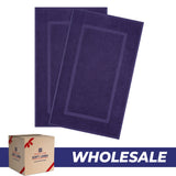 American Soft Linen Bekos 100% Cotton Bath Mat Set, 2 Piece 20x34 inches Wholesale Bath Rugs for Bathroom