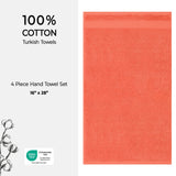American Soft Linen Bekos 100% Cotton Turkish 4-Piece Hand Towel Sets, Wholesale Luxury Hand Towels