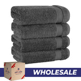 American Soft Linen Bekos 100% Cotton Turkish 4-Piece Hand Towel Sets, Wholesale Luxury Hand Towels
