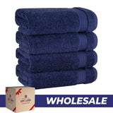 American Soft Linen Bekos 100% Cotton Turkish 4-Piece Hand Towel Sets, Wholesale Luxury Hand Towels