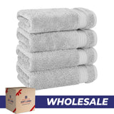 American Soft Linen Bekos 100% Cotton Turkish 4-Piece Hand Towel Sets, Wholesale Luxury Hand Towels