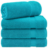 American Soft Linen Bekos 100% Cotton Turkish 4-Piece Bath Towel Sets, Wholesale Luxury Bath Towels