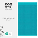 American Soft Linen Bekos 100% Cotton Turkish 4-Piece Bath Towel Sets, Wholesale Luxury Bath Towels