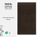 American Soft Linen Bekos 100% Cotton Turkish 4-Piece Bath Towel Sets, Wholesale Luxury Bath Towels