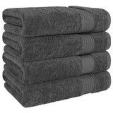 American Soft Linen Bekos 100% Cotton Turkish 4-Piece Bath Towel Sets, Wholesale Luxury Bath Towels