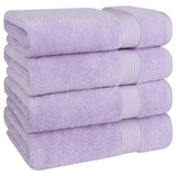 American Soft Linen Bekos 100% Cotton Turkish 4-Piece Bath Towel Sets, Wholesale Luxury Bath Towels