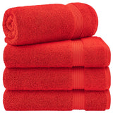 American Soft Linen Bekos 100% Cotton Turkish 4-Piece Bath Towel Sets, Wholesale Luxury Bath Towels