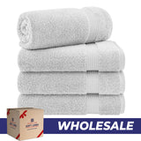 American Soft Linen Bekos 100% Cotton Turkish 4-Piece Bath Towel Sets, Wholesale Luxury Bath Towels