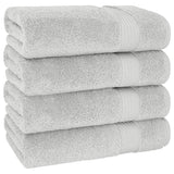 American Soft Linen Bekos 100% Cotton Turkish 4-Piece Bath Towel Sets, Wholesale Luxury Bath Towels