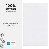 American Soft Linen Bekos 100% Cotton Turkish 4-Piece Bath Towel Sets, Wholesale Luxury Bath Towels