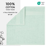 American Soft Linen Bekos 100% Cotton Turkish 4-Piece Washcloth Towel Sets, Wholesale Luxury Towels