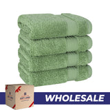American Soft Linen Bekos 100% Cotton Turkish 4-Piece Washcloth Towel Sets, Wholesale Luxury Towels