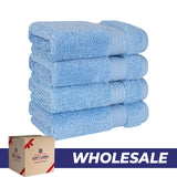 American Soft Linen Bekos 100% Cotton Turkish 4-Piece Washcloth Towel Sets, Wholesale Luxury Towels