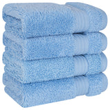American Soft Linen Bekos 100% Cotton Turkish 4-Piece Washcloth Towel Sets, Wholesale Luxury Towels
