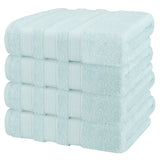 Salem 4 Piece 100% Cotton Luxury Turkish Bath Towel Sets