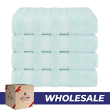 Salem 4 Piece 100% Cotton Luxury Turkish Bath Towel Sets - Wholesale bath towels