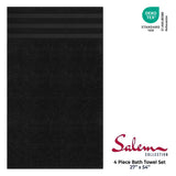 Salem 4 Piece 100% Cotton Luxury Turkish Bath Towel Sets - Wholesale bath towels