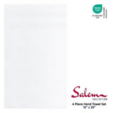 Salem 4 Piece 100% Cotton Luxury Turkish Hand Towel Sets