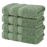 Salem 4 Piece 100% Cotton Luxury Turkish Hand Towel Sets