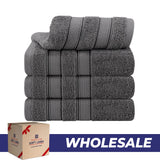 Salem 4 Piece 100% Cotton Luxury Turkish Hand Towel Sets - Wholesale hand towels