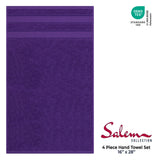 Salem 4 Piece 100% Cotton Luxury Turkish Hand Towel Sets - Wholesale hand towels