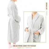 American Soft Linen Triga - Bamboo Robes for Women and Men, Unisex Plush Spa Lounging Bathrobe, 1 Piece Cozy Robe for Couples After Shower