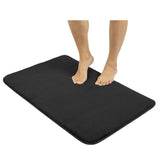 American Soft Linen Fluffy Foamed Bath Rug, 21x32 inches Bath Rugs for Bathroom, 100% Polyester Upper Fluffy Surface and Grip Enhanced Base - 18 Set Case Pack