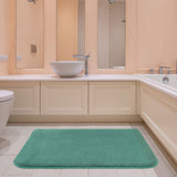 American Soft Linen Fluffy Foamed Bath Rug, 21x32 inches Bath Rugs for Bathroom, 100% Polyester Upper Fluffy Surface and Grip Enhanced Base - 18 Set Case Pack