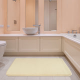 American Soft Linen Fluffy Foamed Bath Rug, 21x32 inches Bath Rugs for Bathroom, 100% Polyester Upper Fluffy Surface and Grip Enhanced Base - 18 Set Case Pack