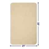 American Soft Linen Fluffy Foamed Bath Rug, 21x32 inches Bath Rugs for Bathroom, 100% Polyester Upper Fluffy Surface and Grip Enhanced Base - 18 Set Case Pack