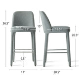 Anderson 26.5" Modern Upholstered Counter Stool (Set of 3)