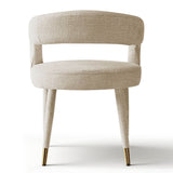 Anna Modern Upholstered Dining Chairs with Arm (Set of 4)