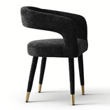 Anna Modern Upholstered Dining Chairs with Arm (Set of 6)