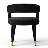 Anna Modern Upholstered Dining Chairs with Arm (Set of 2)