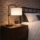 Arcus Paniz Simple Table Lamp with Cylinder Shade
