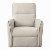 Asheville Cream Suede Recliner Chair