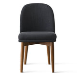 Athena Linen Upholstered Solid Wood Dining Chairs (Set of 4)