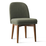 Athena Linen Upholstered Solid Wood Dining Chairs (Set of 4)