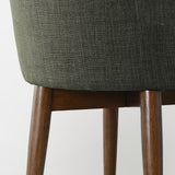 Athena Linen Upholstered Solid Wood Dining Chairs (Set of 4)