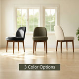 Athena Linen Upholstered Solid Wood Dining Chairs (Set of 4)