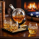 Marine Decanter Set With 4 Whiskey Glasses 1000ml