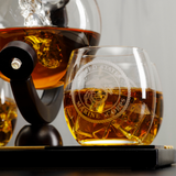 Marine Decanter Set With 4 Whiskey Glasses 1000ml