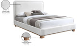 Nolita Linen Textured Bed - Luxurious Soft Fabric with Solid Wood Base for Elegant Bedroom Upgrade