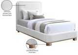 Nolita Linen Textured Bed - Luxurious Soft Fabric with Solid Wood Base for Elegant Bedroom Upgrade