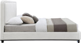 Nolita Bed - Luxurious Linen Textured Fabric Design with Solid Wood Base for a Stylish Bedroom Upgrade