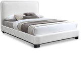 Nolita Bed - Luxurious Linen Textured Fabric Design with Solid Wood Base for a Stylish Bedroom Upgrade