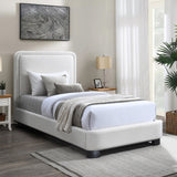 Nolita Bed - Luxurious Linen Textured Fabric Design with Solid Wood Base for a Stylish Bedroom Upgrade