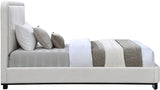 Nolita Bed - Luxurious Linen Textured Fabric Design with Solid Wood Base for a Stylish Bedroom Upgrade